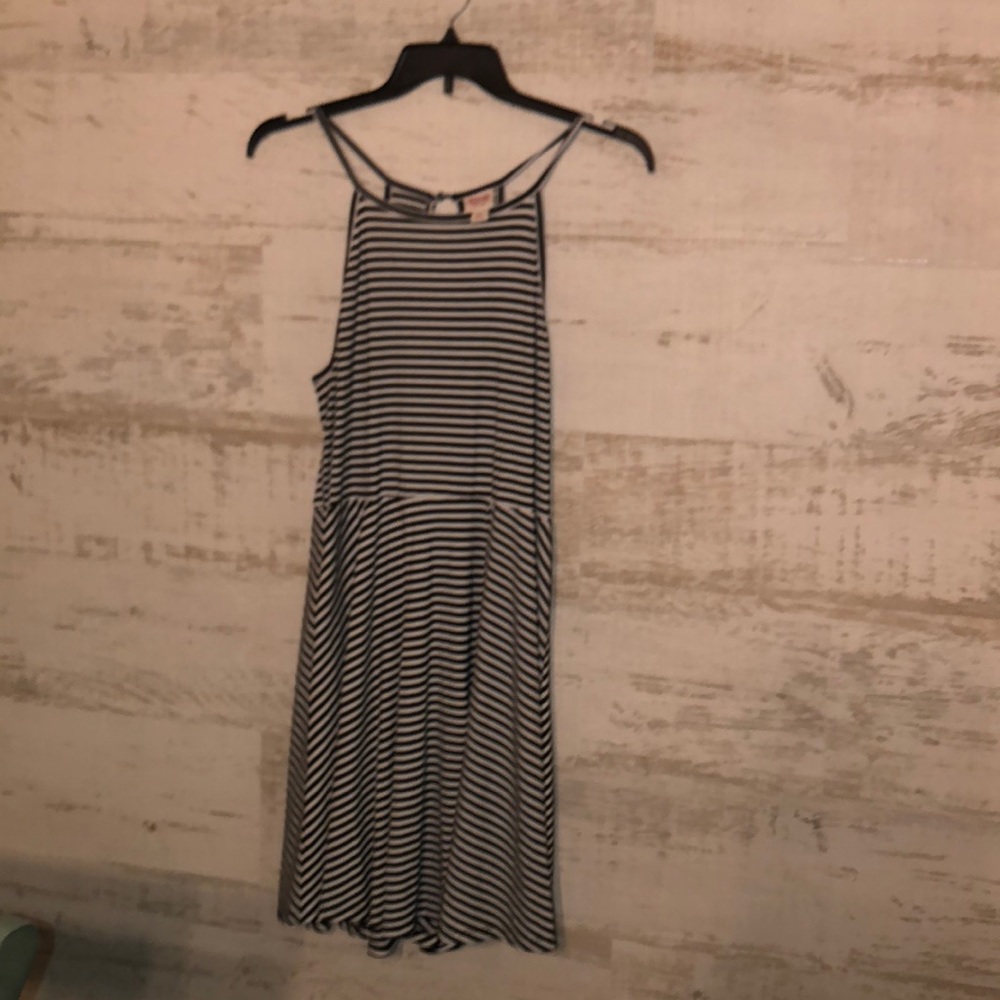 Mossimo black and white striped dress